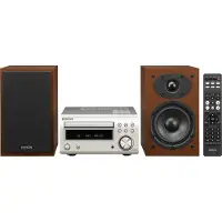 Denon D-M41, Home-Audio-Minisystem, Silber, 1 Disks, 60 W, 1-Weg, RCA
