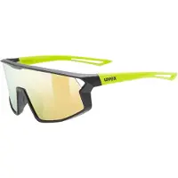 Uvex Sports S533076 skyryse jr. Kinder-Sonnenbrille Vollrand Monoscheibe Kunststoff-Gestell, schwarz