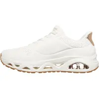 SKECHERS für Damen. 190113 Pantoffeln Uno Glide Step Glide On Air weiß Hausschuhe (41), Wohnung, Schnürsenkel, Lässig