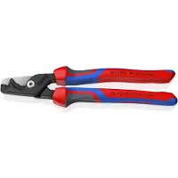 Knipex StepCut XL Kabelschere mit Stufenschnitt mit Comfort-Griffen brüniert 225 mm - 9512225