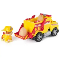 Ryhmä Hau PAW Patrol Fire Rescue - Rubbles Rettungs-Truck mit Schaufel und Geschossen sowie Rubble Hundefigur, Muldenkipper, 3 Jahr(e), Kunststoff, Rot, Gelb