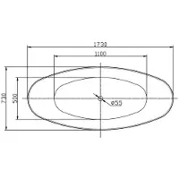 NEXTREND - GmbH Freistehende Badewanne SIENA - Acryl - Weiß - 173 x 73 x 75 cm - Oberfläche wählbar, Farbe:Weiß matt