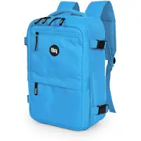 Hauptstadtkoffer blnbag M6 - Handgepäck-Rucksack 40x20x25 cm, Unter-Sitz Reiserucksack Laptop Reisetasche Flugzeug Tagesrucksack Handgepäcktasche Ryanair Cabin Bag Daypack max 20L ,Iceblue