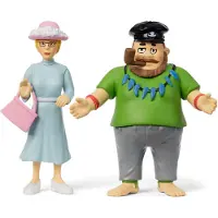 Peppi Pitkätossu Pippi Longstocking - Efraim & Miss Prysselius Figures (18101)