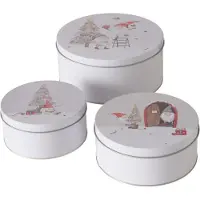 Boltze Dosen zur Aufbewahrung FIETE, Ø 14-20 cm, 3er-Set