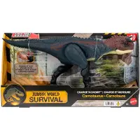 Jurassic World Charge N Chomp Carnotaurus Dinosaurier-Actionfigur mit Lauf- und Brüllaction, digitaler Spielspaß, 4 Jahr(e), Mehrfarbig, Kunststoff
