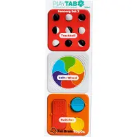 FAT BRAIN Play Tab Sensorisches Aktivitätsspielzeug Set 2, Babyspielzeug