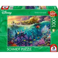 Schmidt Spiele Arielle, Die Meerjungfrau Disney Thomas Kinkade:-ursula Puzzle 1000 Stücke