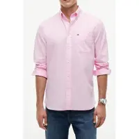 Tommy Hilfiger Light Oxford Solid Shirt Rose Petal Größe: S | Casual hemden Outlet | Herren | Rosa