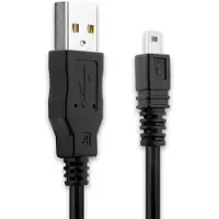 Cellonic Kamera USB Kabel für Sony A200, A300, A350, A700, A100, A330, DSC-H90 - 8 Pin Mini USB B zu USB A 2.0 - 1.5m Schwarz, PVC