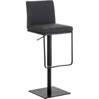 CLP Barhocker Panama Stoffbezug dunkelgrau/schwarz