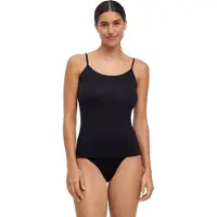 Falke Damen Top Daily Climate Control, L, Schwarz, Uni, Baumwolle