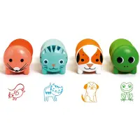 Djeco Stempelset - Animals -Pack - Garden - - One Size - Kreatives Spielset