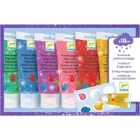 Djeco - 6 Farben - Glitzer - - One Size - Farbe