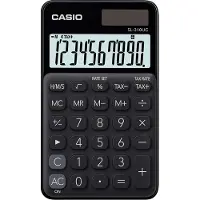 Casio SL-310UC-BK, Tasche, Einfacher Taschenrechner, 10 Ziffern, Batterie/Solar, Schwarz