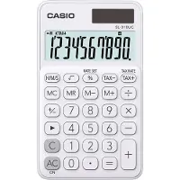 Adlibris SL-310UC-WE, Tasche, Einfacher Taschenrechner, 10 Ziffern, 1 Zeilen, Batterie/Solar, Weiß