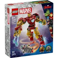 LEGO Marvel Iron Man Mech vs. Ultron - Superhelden Spielzeug mit 2 Minifiguren - Actionfigur mit beweglichen Armen, Beinen & Fingern - Geschenk für Jungen und Mädchen ab 6 Jahren 76307
