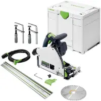 Festool Tauchsäge TS60 KEBQ-Plus Führungsschienen FS 1400/2 Schraubzwinge FSZ120