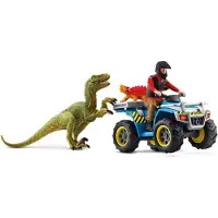 Schleich Die Vierfache Flucht Der Dinosaurier Vor Dem Velociraptor
