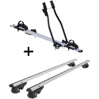 VDP Fahrradträger SAGITTAR + Dachträger VDP004 L kompatibel mit für VW Golf Plus ab 03