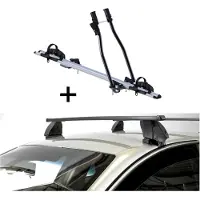 VDP Fahrradträger SAGITTAR + Dachträger K1 MEDIUM kompatibel mit für Land Rover für Range Rover 2 Sport (L494) (5Türer) ab 14