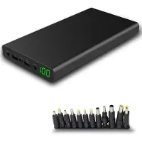 Xoro MPB 3000 - Mobile Powerbank, 30.000 mAh Li-Ionen Technologie, USB 2.0 & USB 3.0 Anschluss, TYP-C Anschluss, 12/16/19 V Anschluss, Statusanzeige
