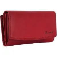 Benthill Damen Portemonnaie Echt Leder XXL - Geldbörse Groß mit RFID Schutz - Echtleder Vintage Damenbörse mit vielen Kartenfächer inkl. Geschenkbox