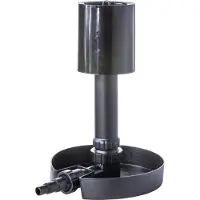 HEISSNER F551-00, Teich-Abschöpfer, Schwarz, ABS Synthetik, 40 m³, 350 mm, 350 mm
