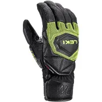 LEKI - Skihandschuhe - Wcr Coach 3D Black-Ice Lemon - Größe 11 - schwarz
