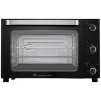 Continental Edison Elektrischer Mini-Backofen – Umluft – – CEMF60B3 – Schwarz – L 60 x H 39 x T 48 cm