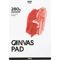 Creativ Company Leinwand blockieren weiße A4 280gr, 10 Blätter