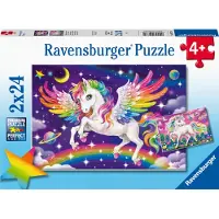 Ravensburger Puzzles Unicorn & Pegasus 2x24 Teile