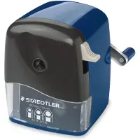 Staedtler 501 180, Manueller Bleistiftspitzer, Blau, Kunststoff, Stahl, 1,2 cm, Beidhändig