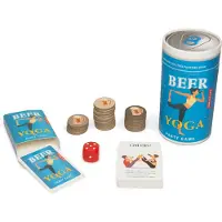 Kikkerland Bier Yoga Partyspiel mit 54 Spielkarten