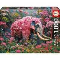 Educa Puzzle Blumen Elefant - 1000 Teile Jigsaw Puzzle Mehrfarbig