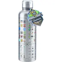 Paladone Minecraft Metal Water Bottle, 500 ml, Tägliche Nutzung, Edelstahl, Edelstahl, Schraubdeckel, Edelstahl