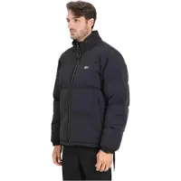 Lacoste Wasserabweisende Daunenjacke mit Kapuze, Schwarz M