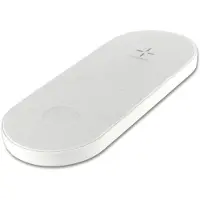 Fontastic Induktive Dual-Ladestation Widu Induktionsladegerät Qi Apple Watch weiß