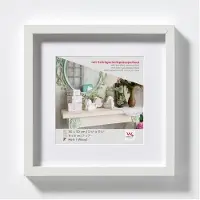 Walther design EA444W Stockholm Holzrahmen 40x40cm weiß