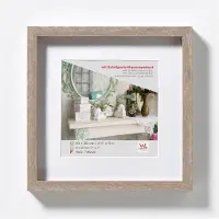 Walther design EA444D Stockholm Holzrahmen 40x40cm grau