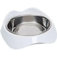 Catit Pixi Schale - 2x200ml - 16x13x5,7cm - Weiß/silber