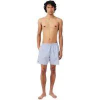 Lacoste Badehose Herren MH1851 Krokodil Print Chambray-S
