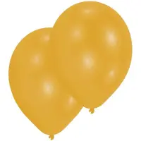Amscan 25 Latexballons Metallic Gold 27,5 cm / 11'