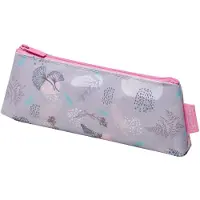 Herlitz Delicate Gingko, Weiches Federmäppchen, Polyester, Pink, Violett, Muster, Reißverschluss, Mädchen