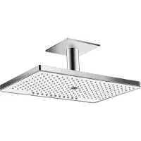 Hansgrohe Rainmaker Select, Fester Duschkopf, Chrom, Weiß, Zimmerdecke
