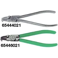 Stahlwille Sicherungsringzange f.Innenringe Gr.J 11 L.130mm Spitzen-D.1,3mm Kopf mattverchromt Griffe verchromt kariert