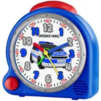 Jacques Farel AVC05POL-R Polizei Junge Wecker Alarm weiss