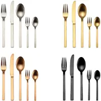 Echtwerk Tafelbesteck Milos 30tlg Besteck-Set, Farbe:Bronze