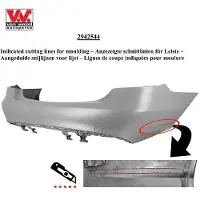 VAN WEZEL Stoßfänger 2942544 hinten für Mercedes