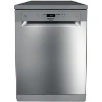 Ariston Hotpoint HFC 3C41 CW X, Freistehend, Standardgröße (60 cm), Edelstahl, Edelstahl, 3 Ziffern, 1,3 m
